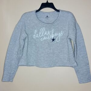 Dallas Cowboys Quilted Star Crop Top